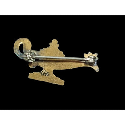 Vintage 60s Edith Macy Lamp Of Knowledge Event Girl Scout Collectible Pin