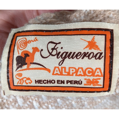 Figueroa Genuine Alpaca Peruvian Cream Chevron Scarf