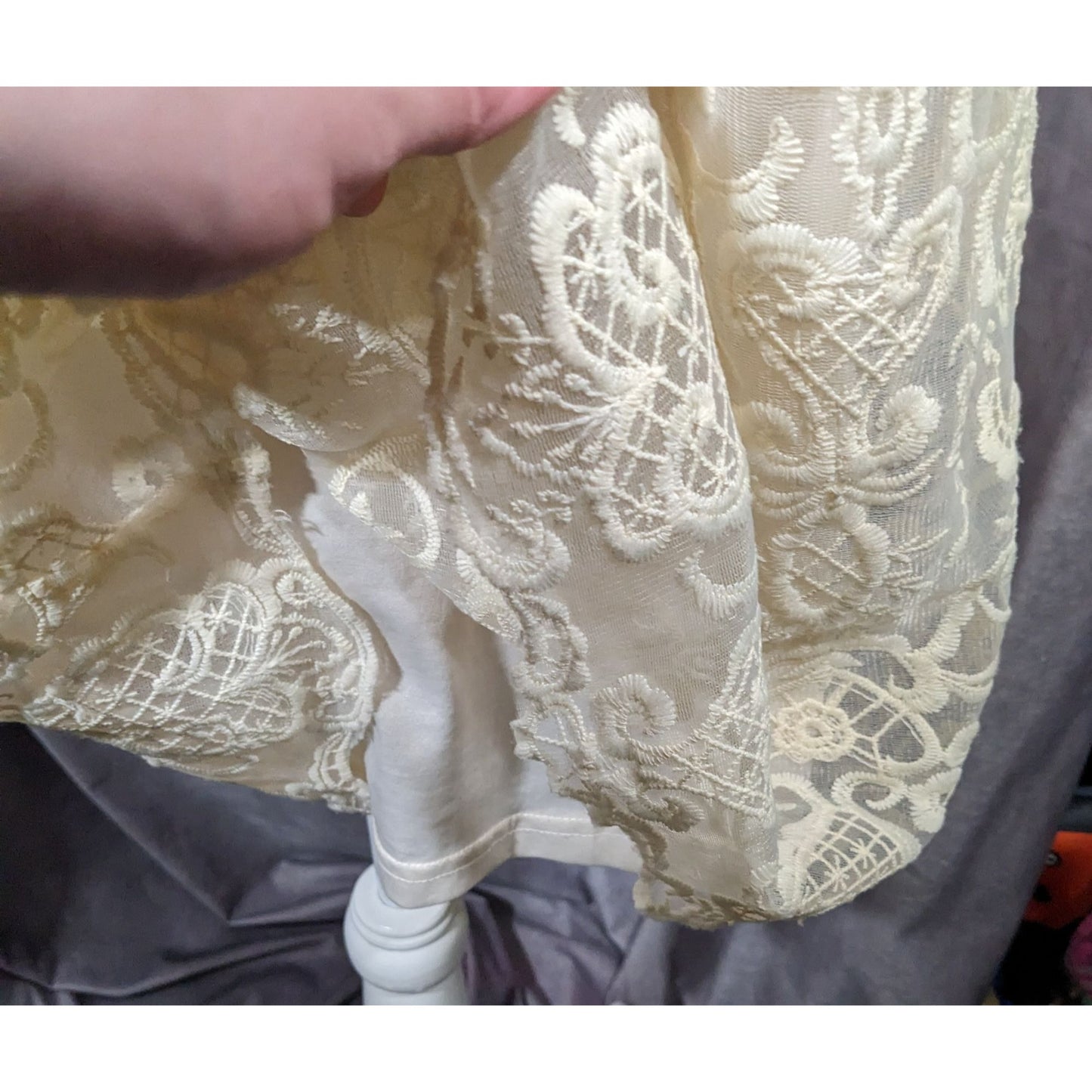 Jealous Tomato Coquette Heart Lace Skirt Size Small