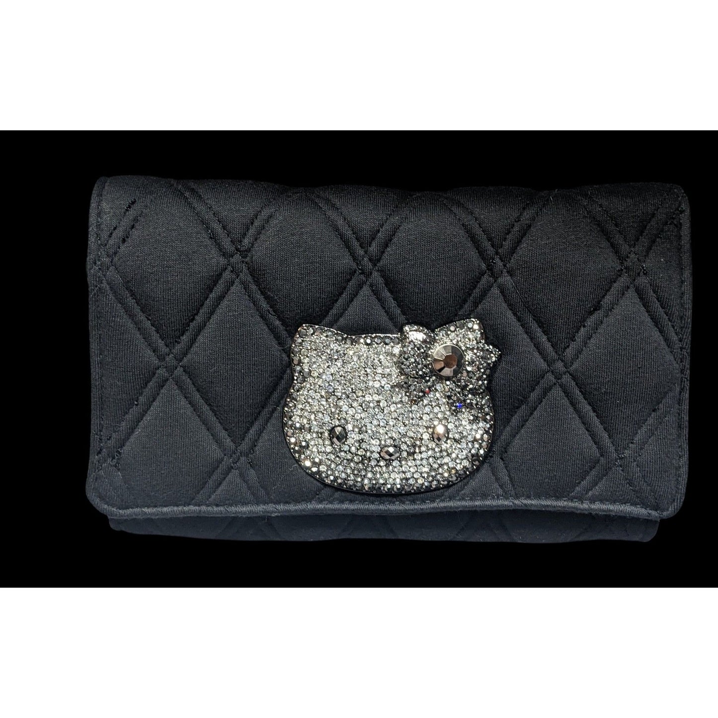 Victoria Couture x Hello Kitty Glam Goth Quilted Wallet With Dust Bag