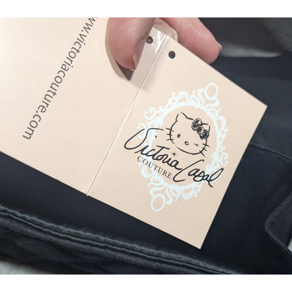 Victoria Couture x Hello Kitty Glam Goth Quilted Wallet With Dust Bag