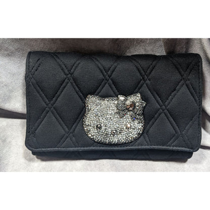 Victoria Couture x Hello Kitty Glam Goth Quilted Wallet With Dust Bag