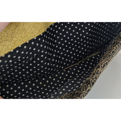 Vintage Jazzd Whimsygoth Witchy Moon Pattern Wristlet Clutch With 9 Inch Strap & Crackle Finish
