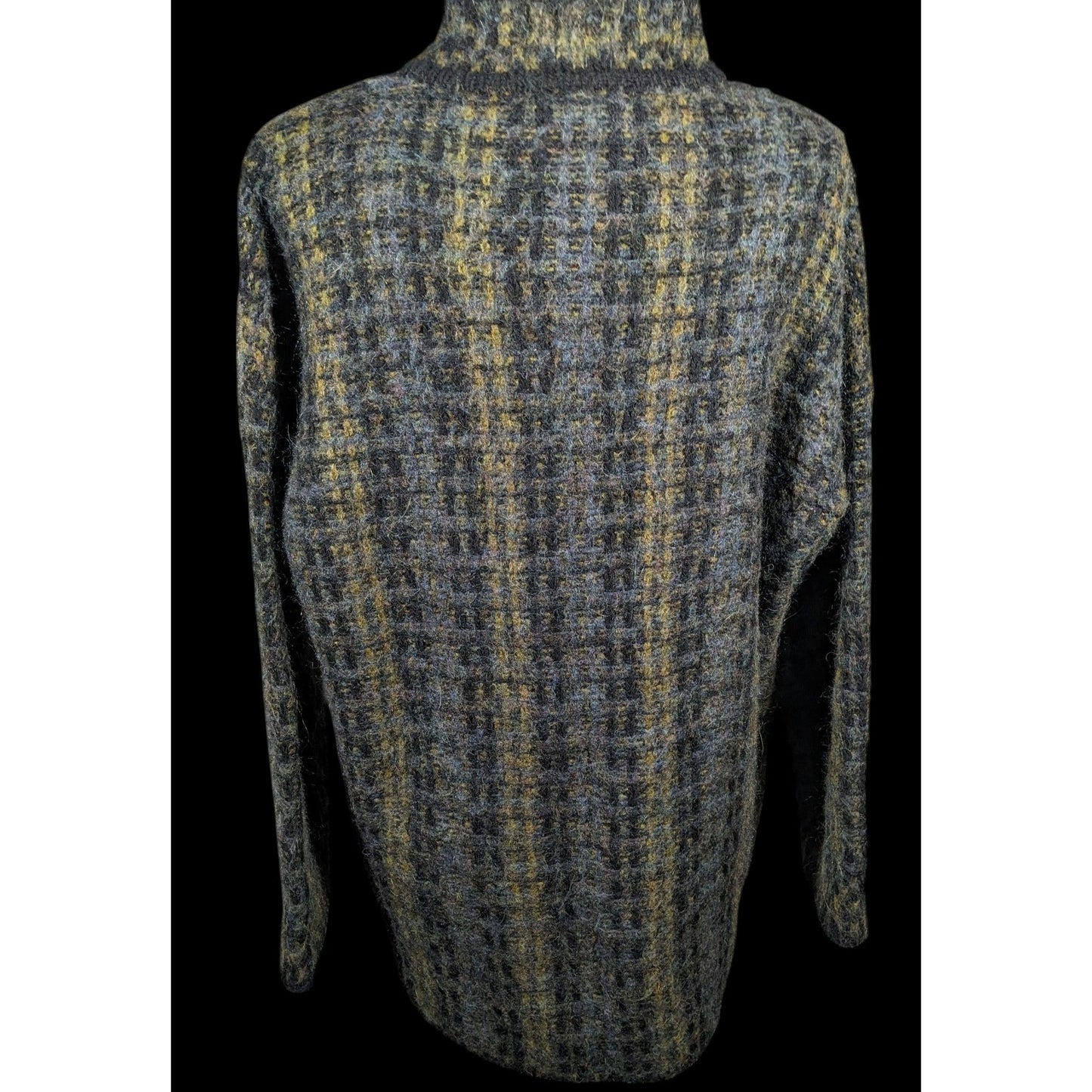 Vintage Lineamaglia Italian Alpaca Mohair Earth Tone Cardigan Size Large