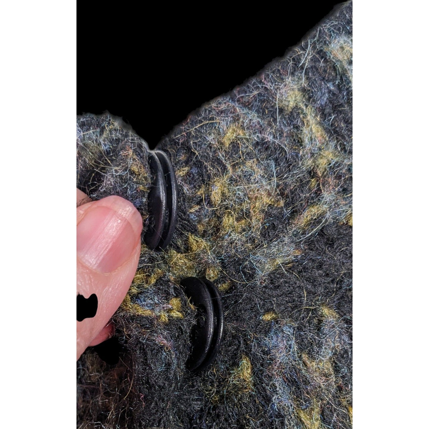 Vintage Lineamaglia Italian Alpaca Mohair Earth Tone Cardigan Size Large