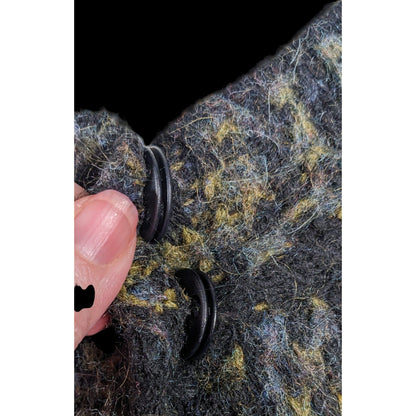 Vintage Lineamaglia Italian Alpaca Mohair Earth Tone Cardigan Size Large