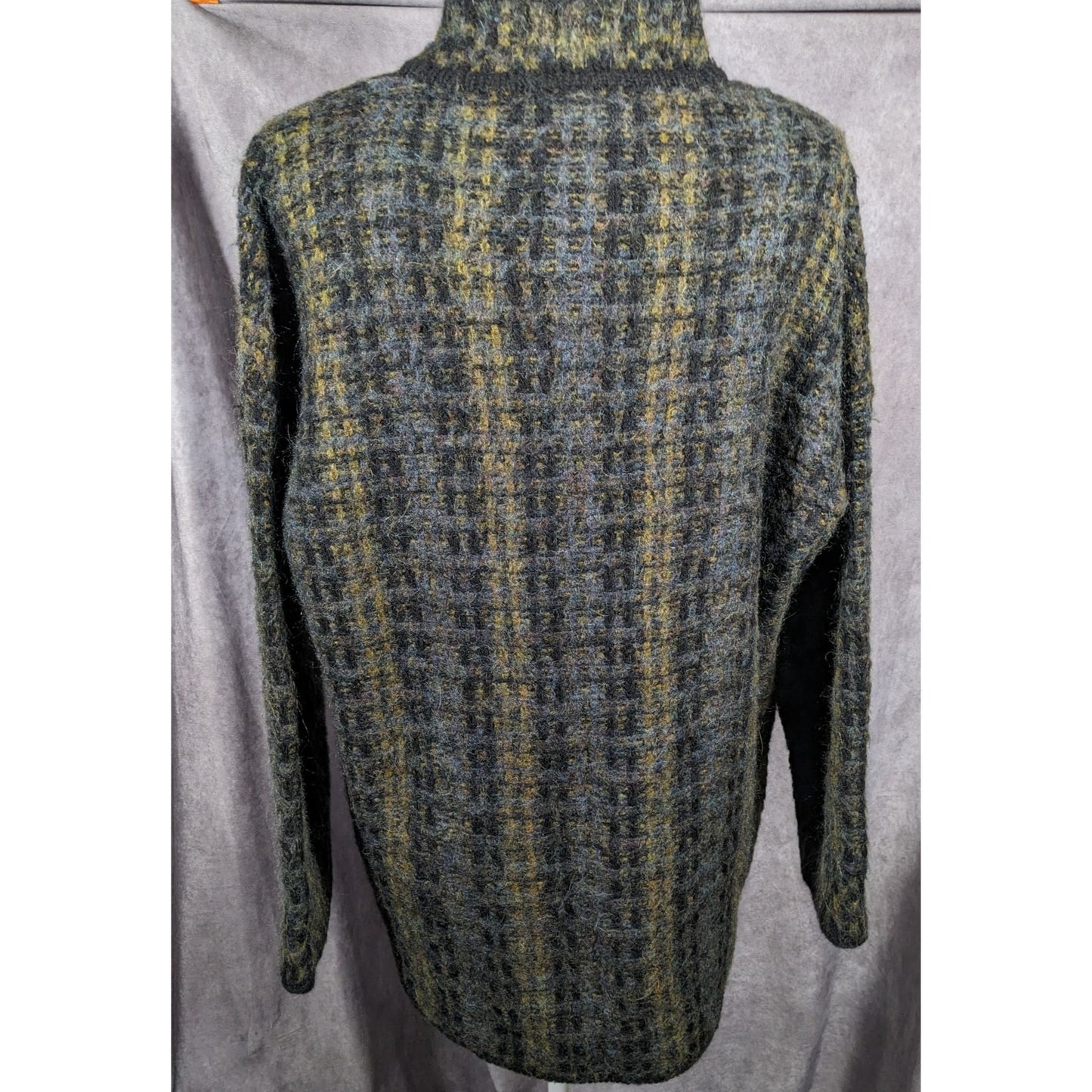 Vintage Lineamaglia Italian Alpaca Mohair Earth Tone Cardigan Size Large