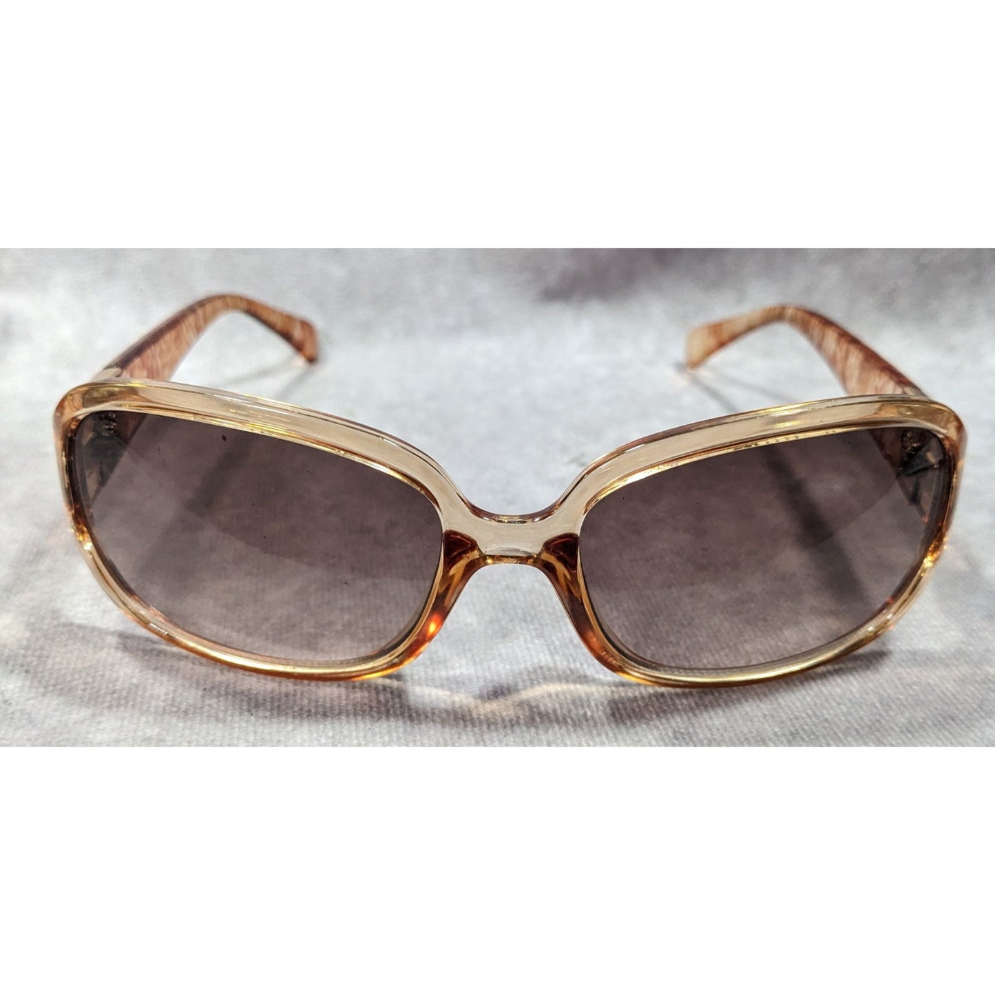 Adrienne Vittadini Translucent Speckled Tan Sunglasses