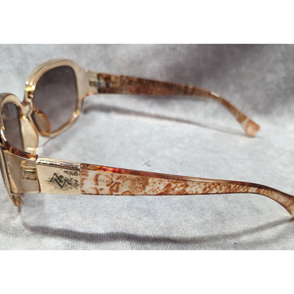 Adrienne Vittadini Translucent Speckled Tan Sunglasses