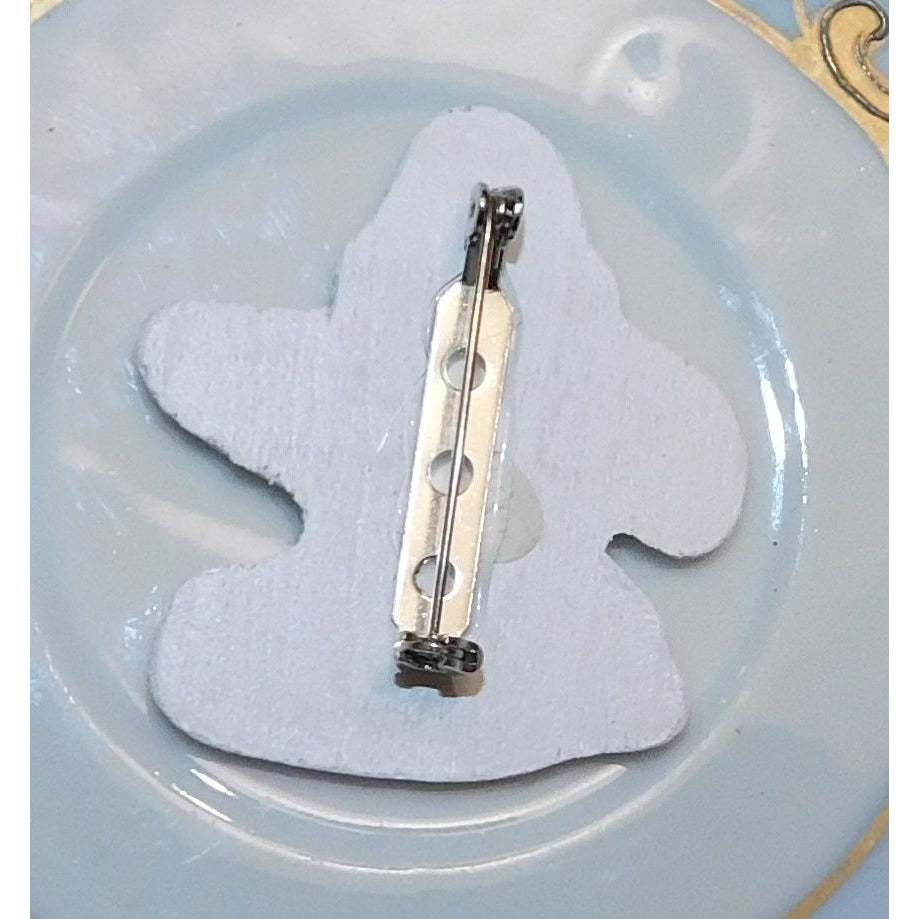 Kidcore Winter Ice Skating Penguin Brooch