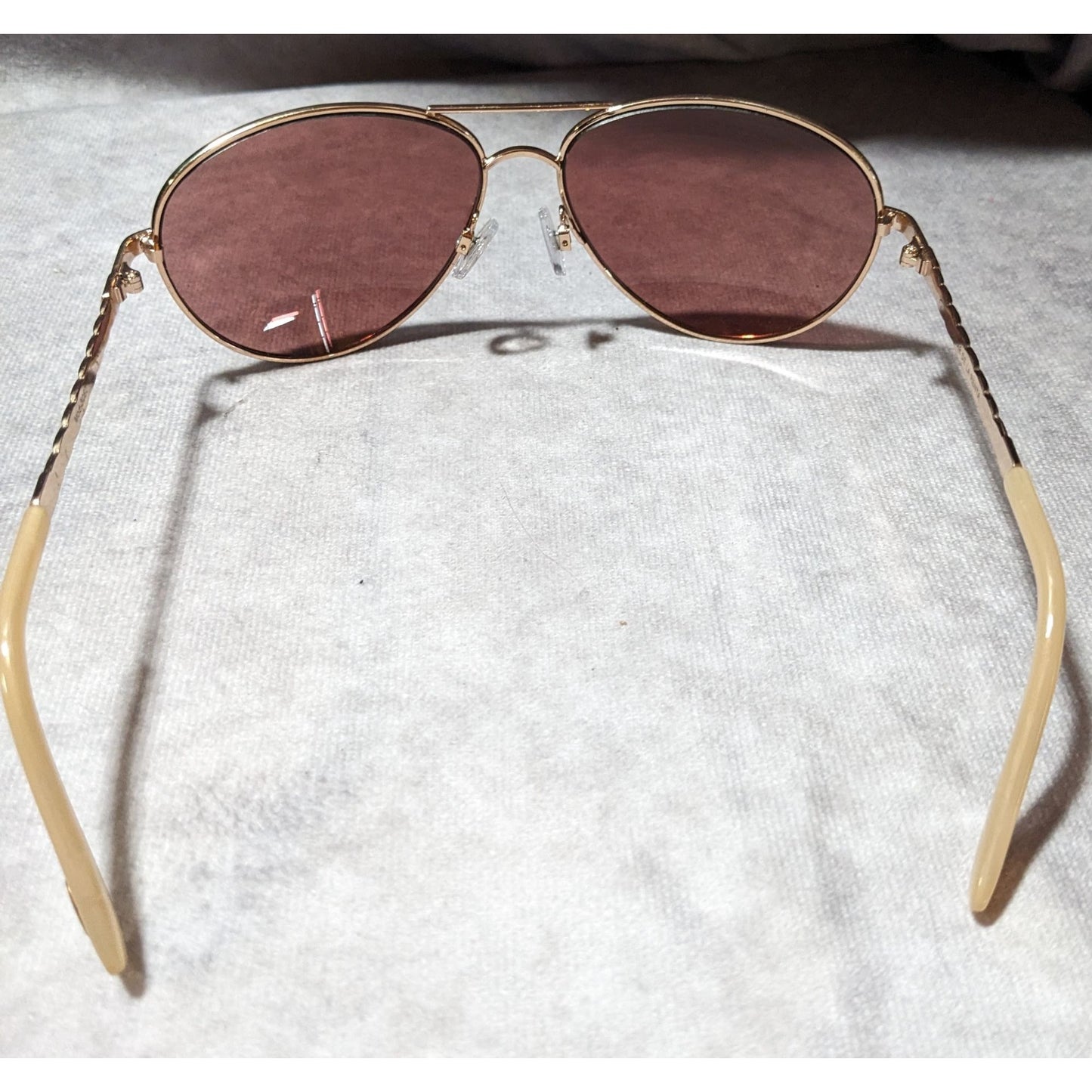 Oscar De La Renta 3060 Gold And Cream Sunglasses