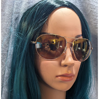 Oscar De La Renta 3060 Gold And Cream Sunglasses