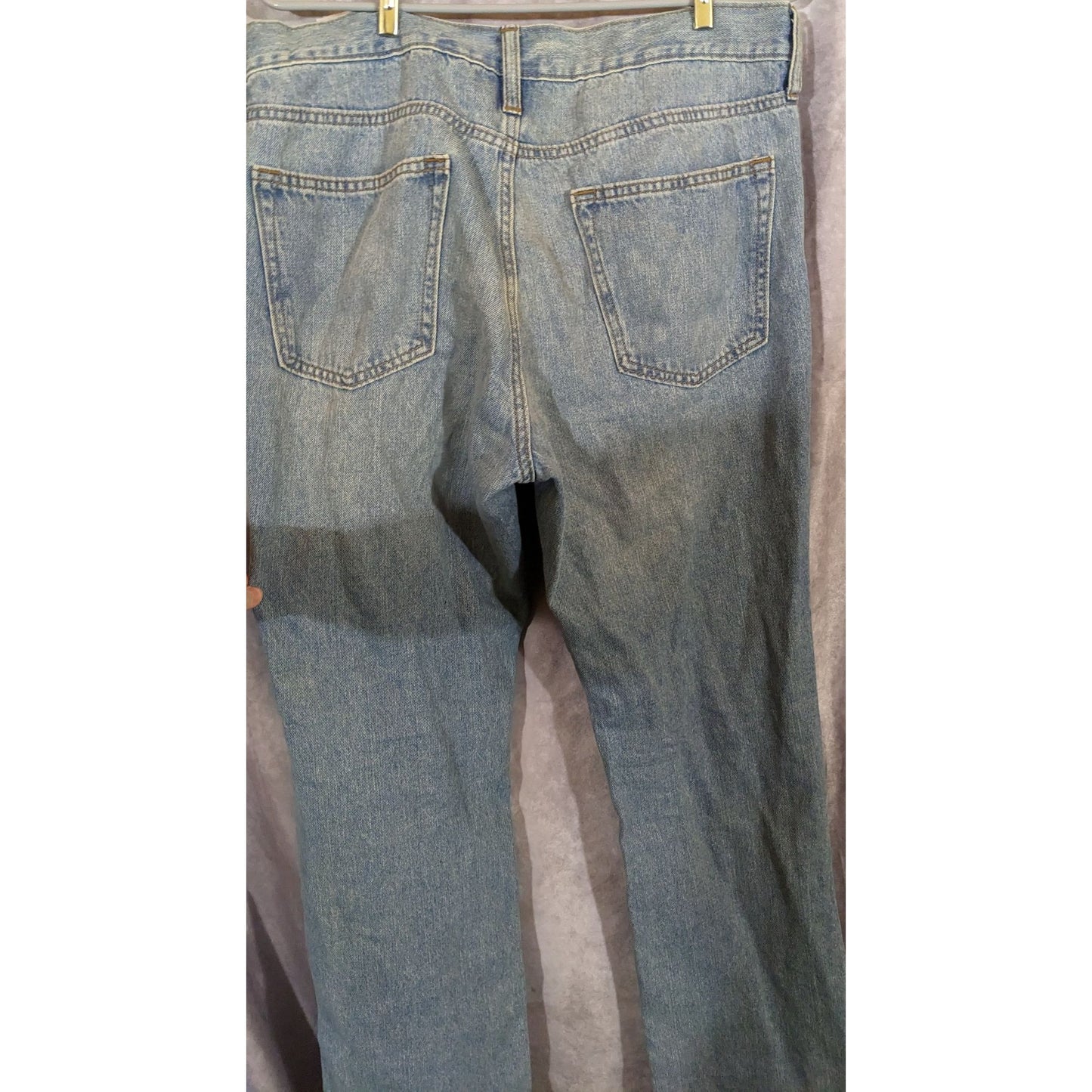 Old Navy Mens Boot Cut Jeans Size 34x32 Light Wash Denim Classic Casual Style
