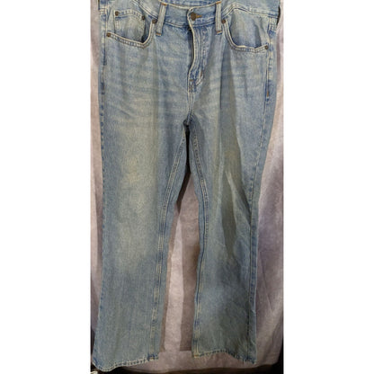 Old Navy Mens Boot Cut Jeans Size 34x32 Light Wash Denim Classic Casual Style