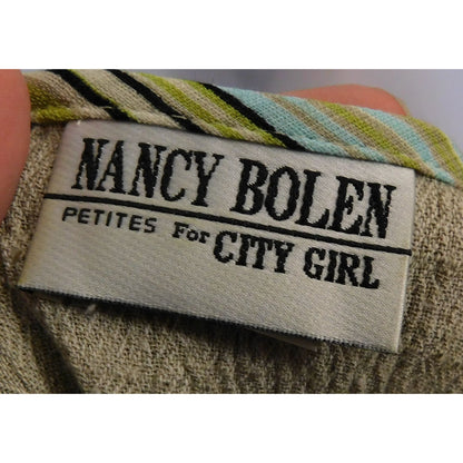 Vintage Nancy Bolen Petites For City Girl Rustic 80s Top