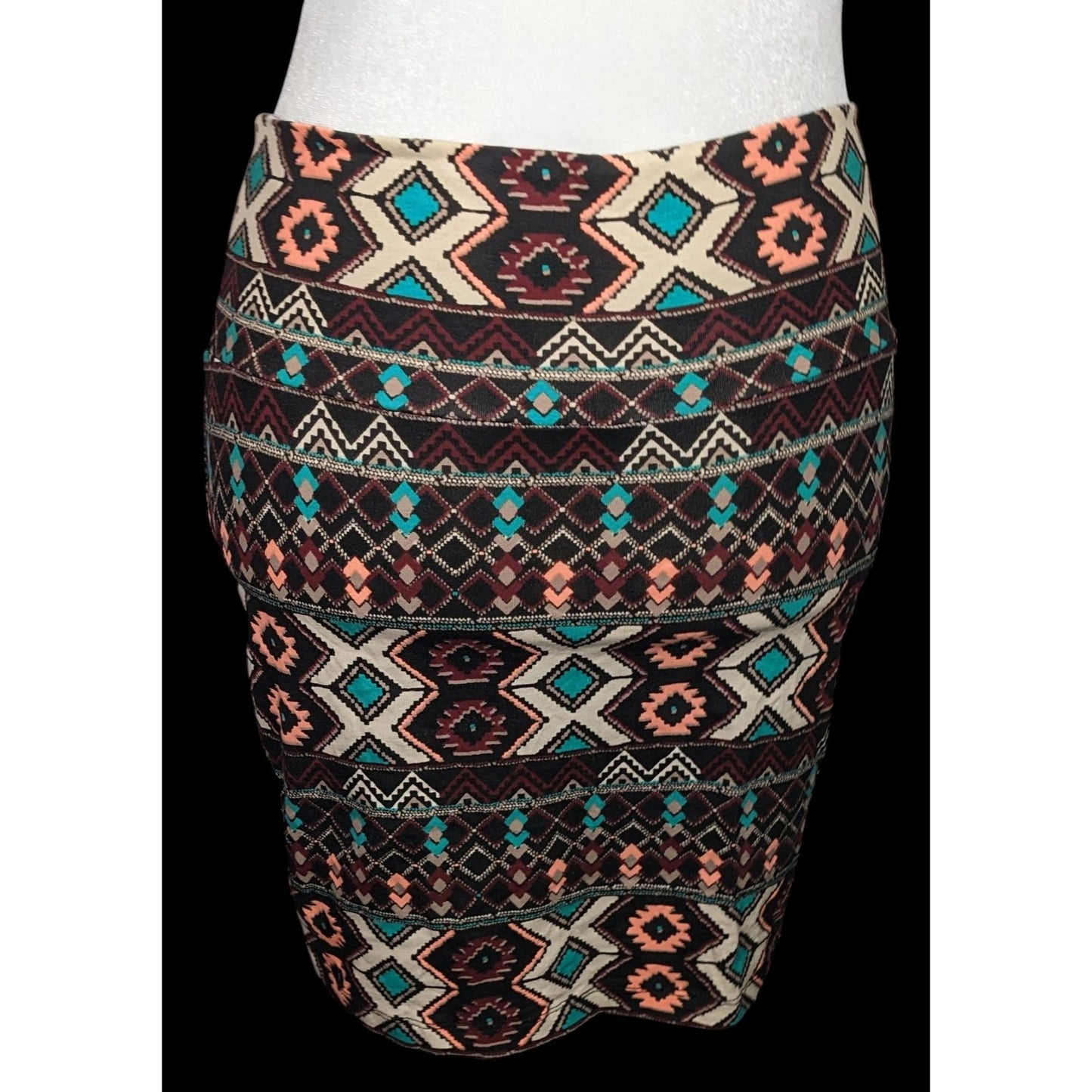 Charlotte Russe Southwestern Tribal Print Mini Skirt