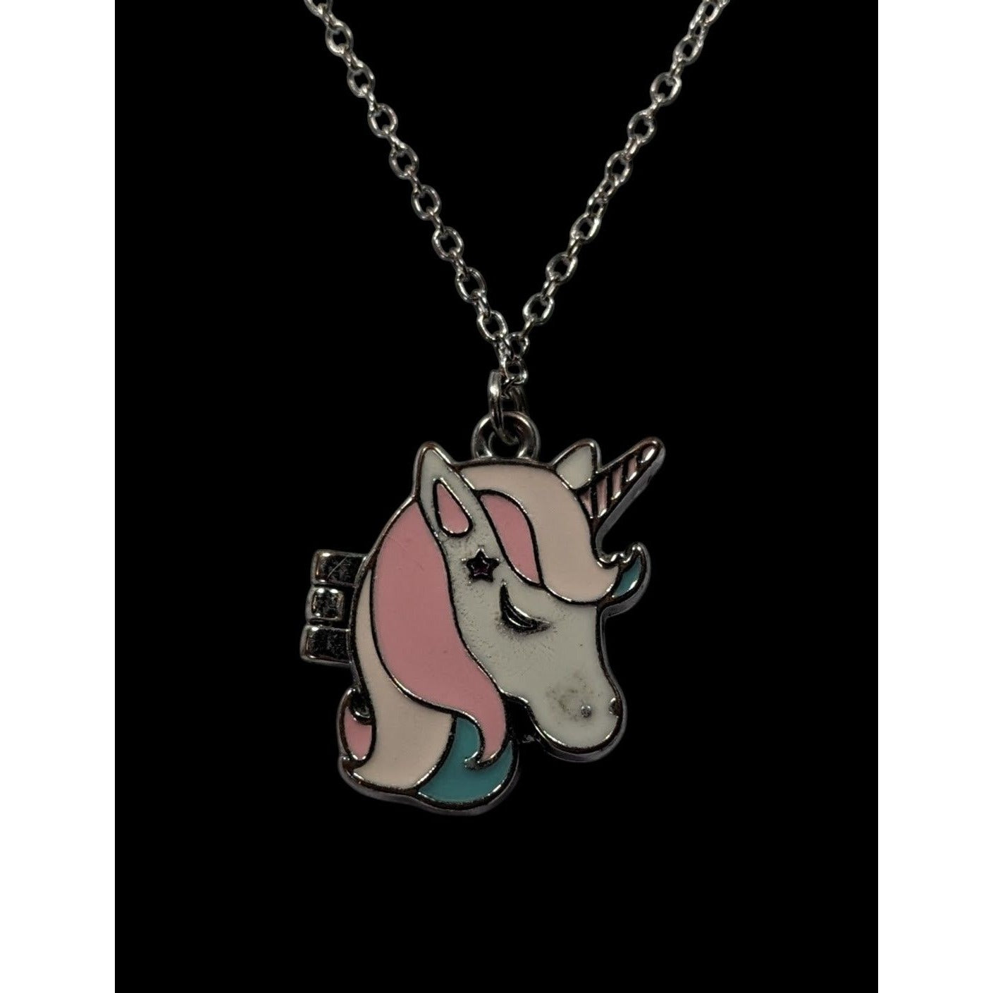 Whimsical Fairycore Pastel Unicorn Magnetic Locket Necklace