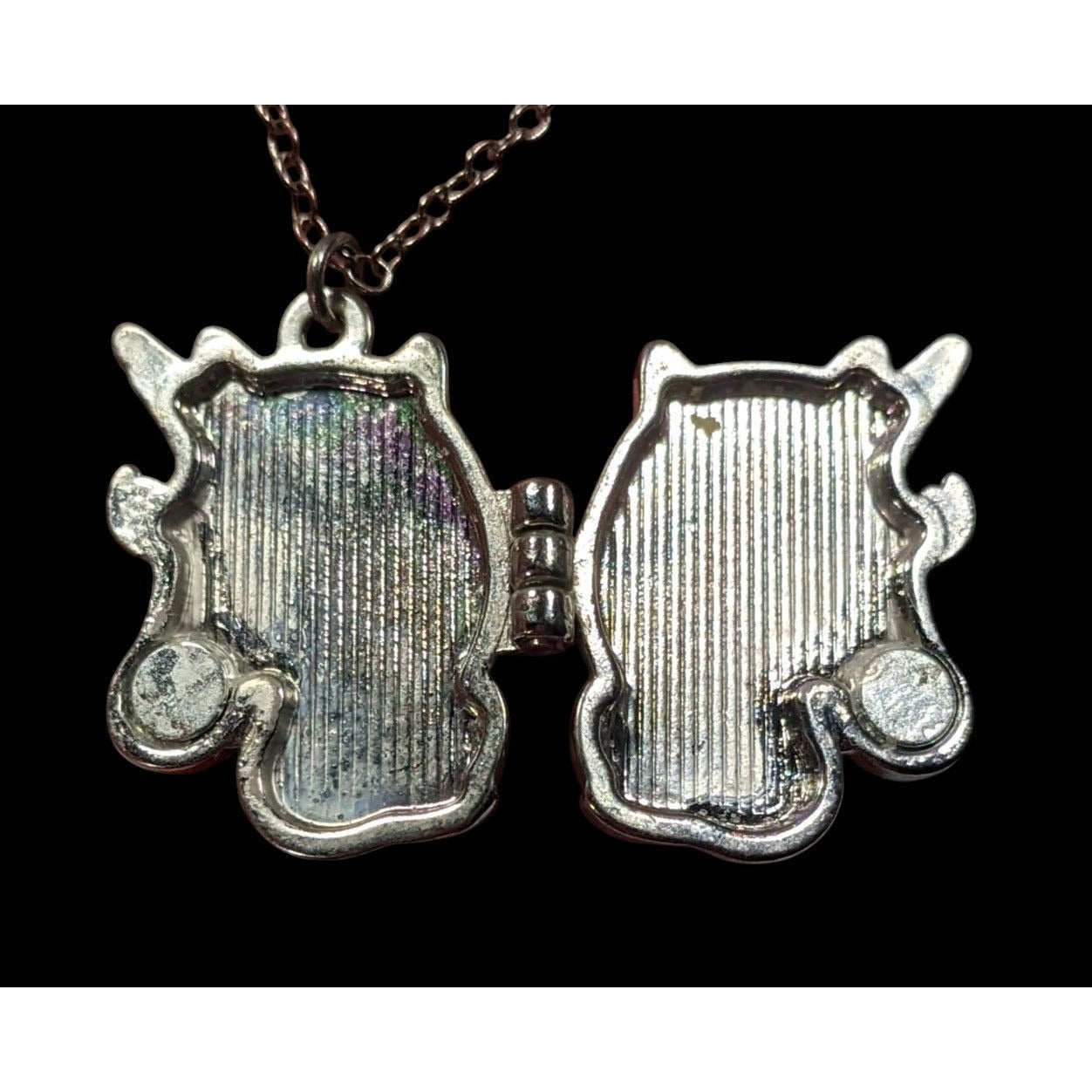 Whimsical Fairycore Pastel Unicorn Magnetic Locket Necklace