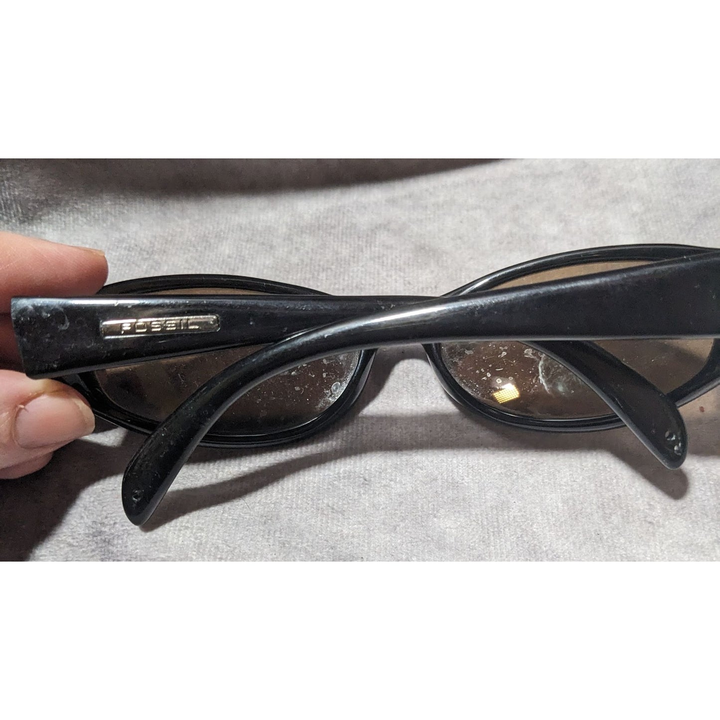 Retro 90s Black Fossil Fashion Sunglasses