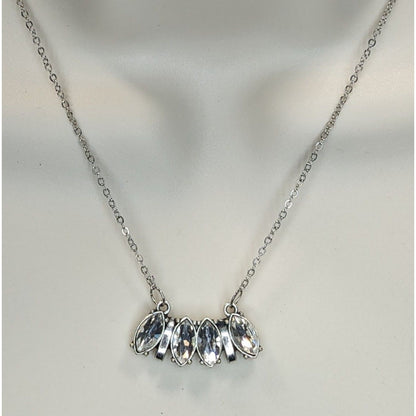 Art Deco Glam Necklace Paparazzi Deco Decadence | Silver Tone NWT Statement Jewelry