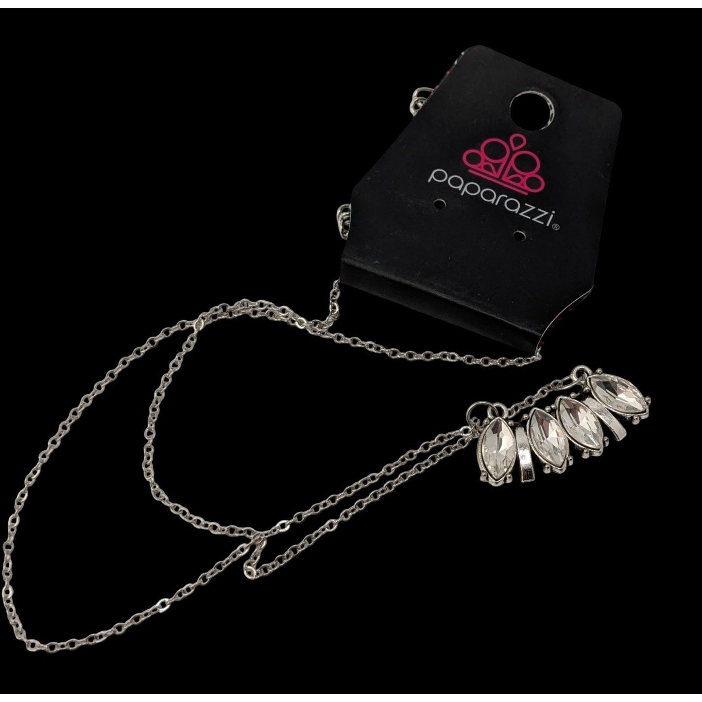 Art Deco Glam Necklace Paparazzi Deco Decadence | Silver Tone NWT Statement Jewelry