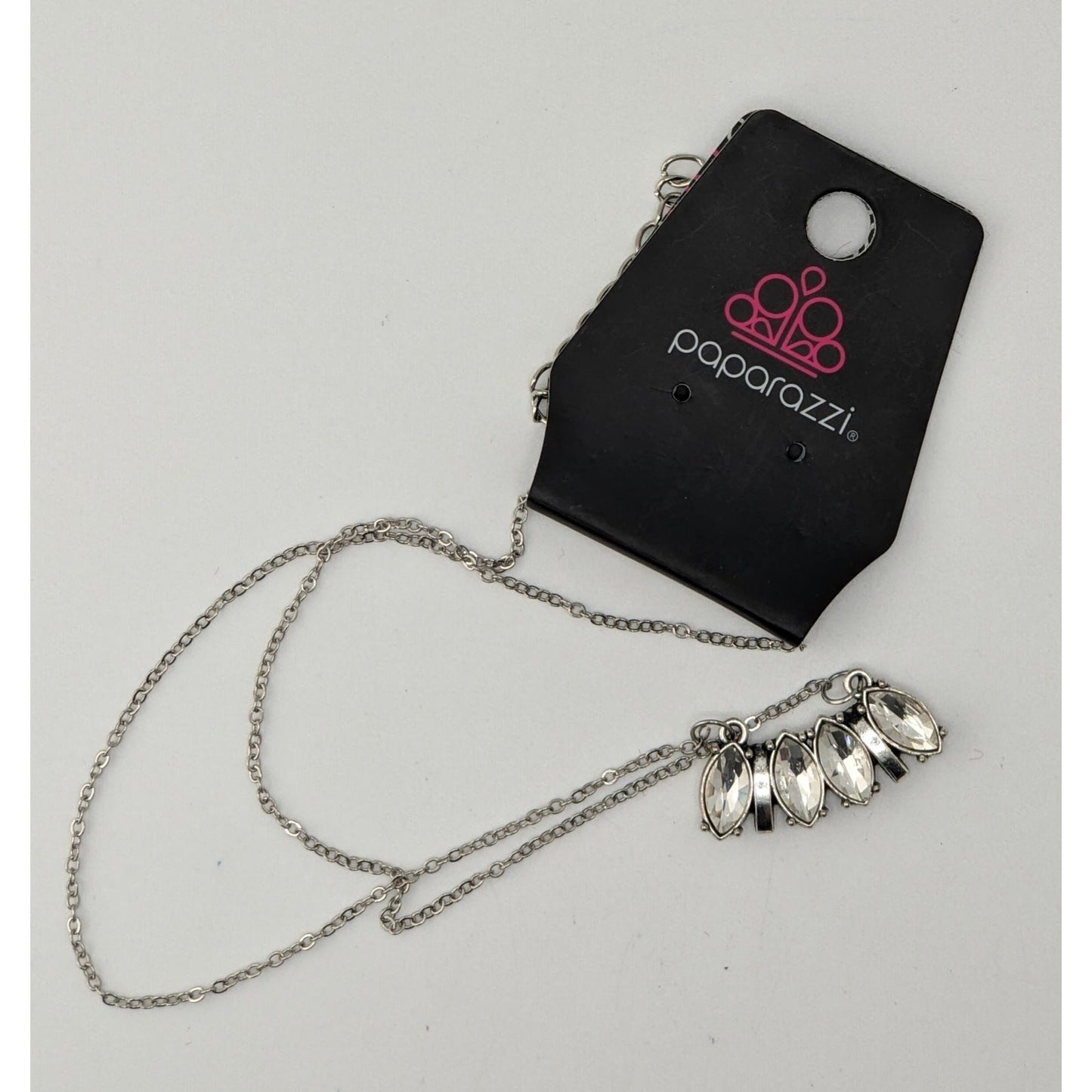 Art Deco Glam Necklace Paparazzi Deco Decadence | Silver Tone NWT Statement Jewelry