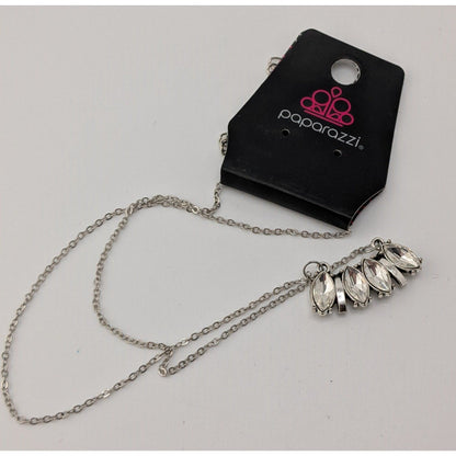 Art Deco Glam Necklace Paparazzi Deco Decadence | Silver Tone NWT Statement Jewelry