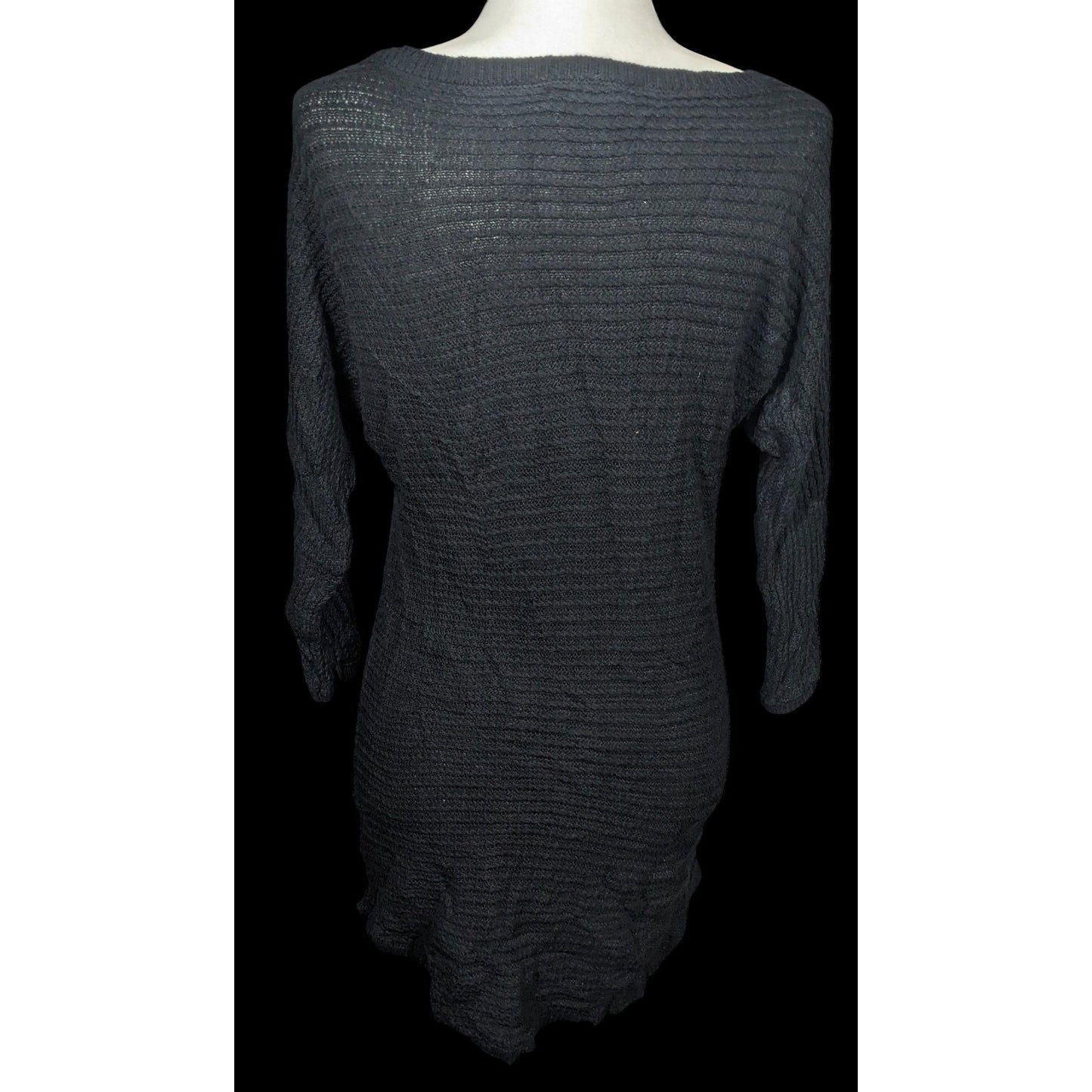 New York & Company Corporate Goth Black Knit Sweater