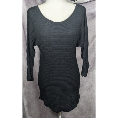 New York & Company Corporate Goth Black Knit Sweater