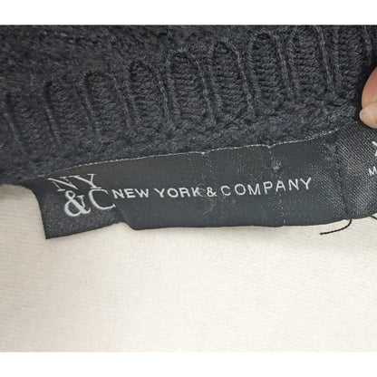 New York & Company Corporate Goth Black Knit Sweater