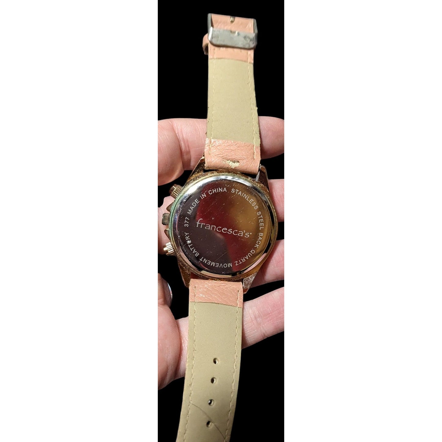 Francesca's Rewound Pink And Rose Gold Tone Watch