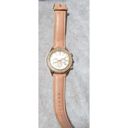 Francesca's Rewound Pink And Rose Gold Tone Watch