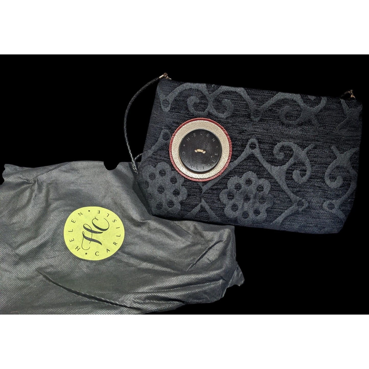 Helen Carlisle Gothic Upcycled Brocade Gothic Shoulder Bag