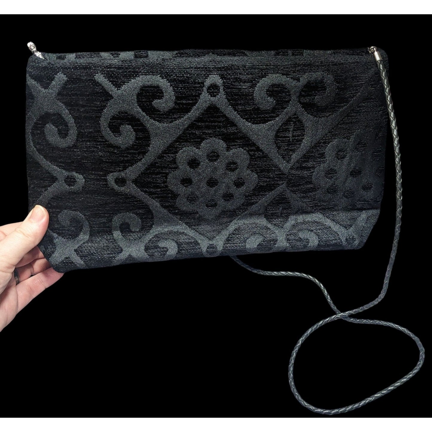 Helen Carlisle Gothic Upcycled Brocade Gothic Shoulder Bag