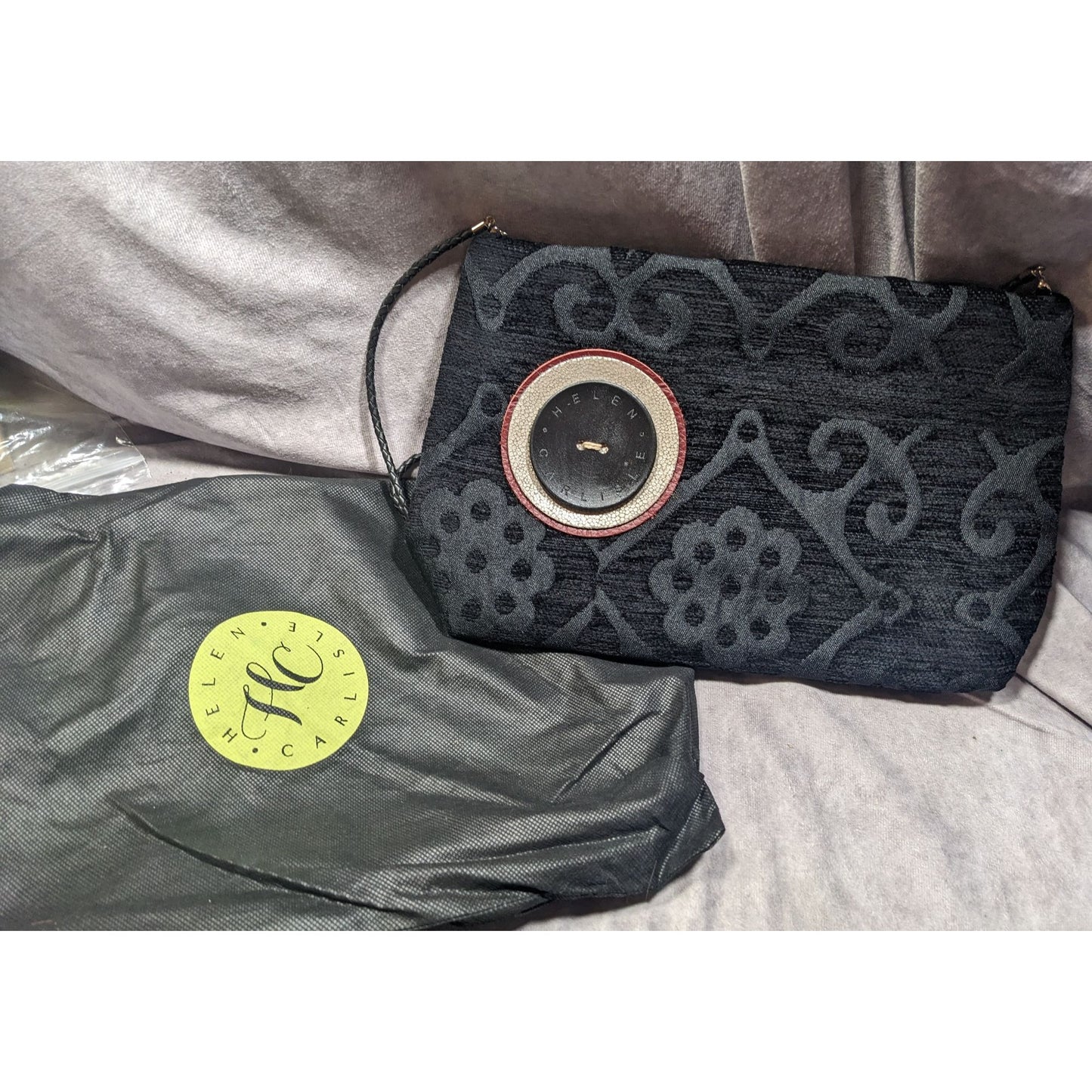 Helen Carlisle Gothic Upcycled Brocade Gothic Shoulder Bag