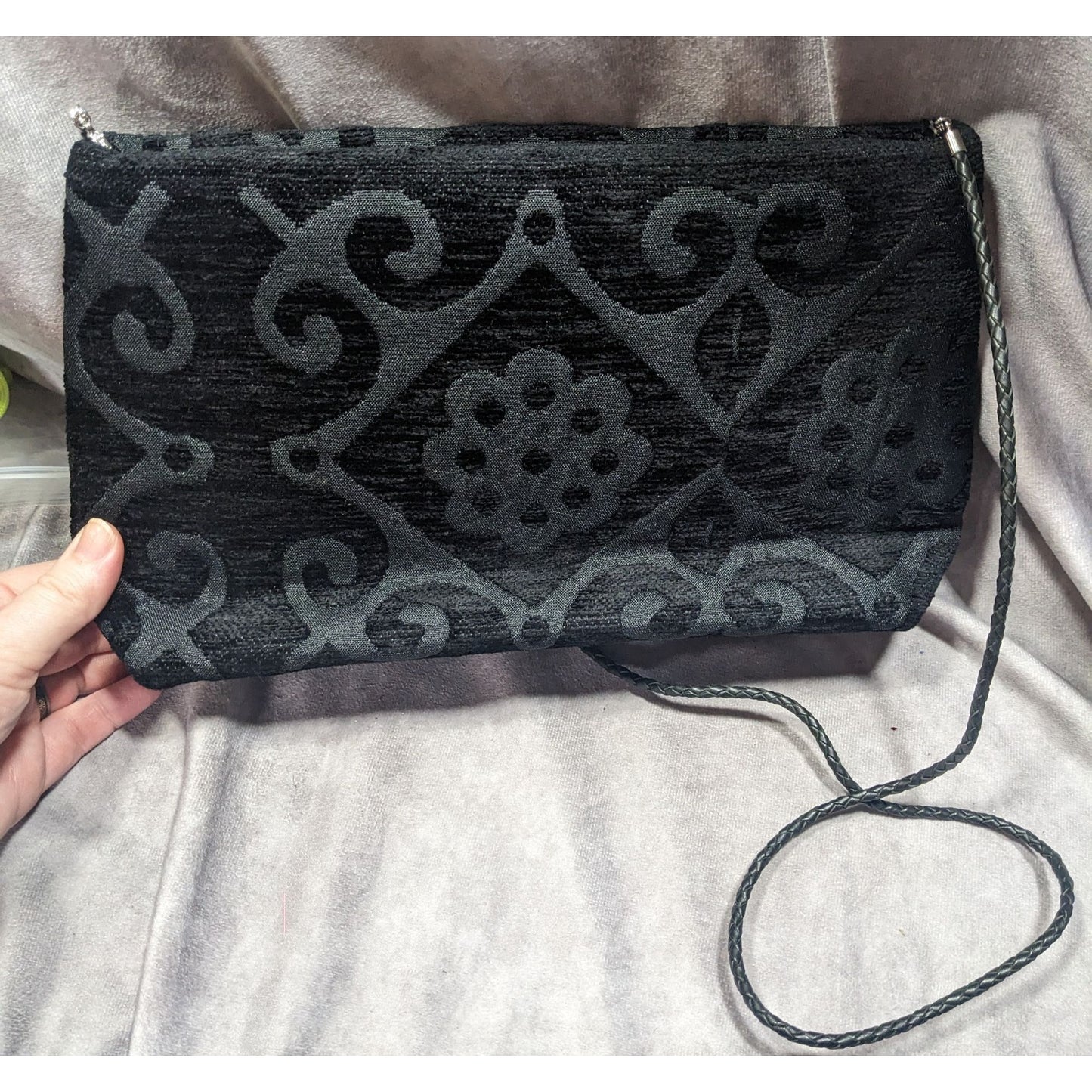 Helen Carlisle Gothic Upcycled Brocade Gothic Shoulder Bag