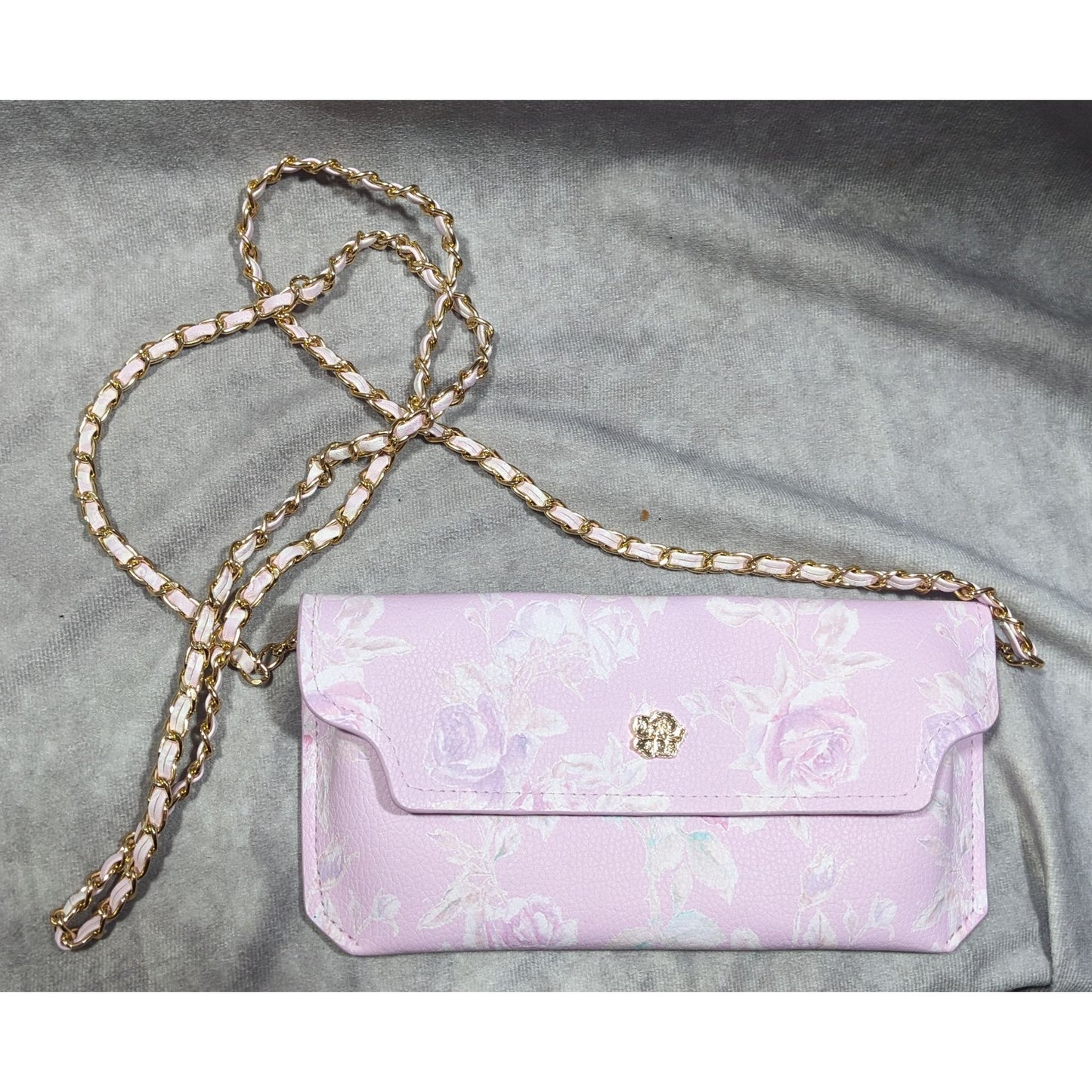 LoveShackFancy Coquette Pink Floral Mini Crossbody Bag