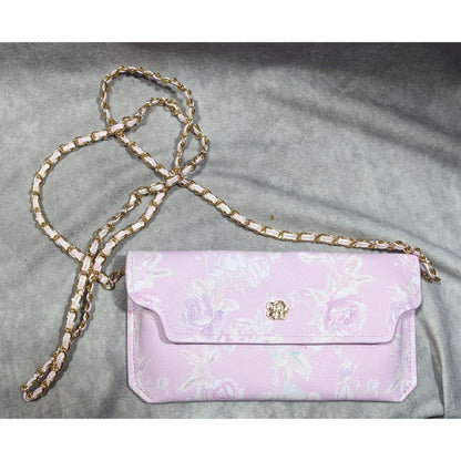 LoveShackFancy Coquette Pink Floral Mini Crossbody Bag
