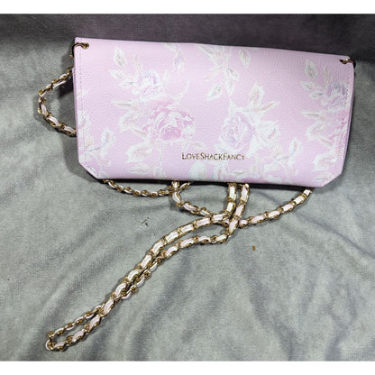 LoveShackFancy Coquette Pink Floral Mini Crossbody Bag