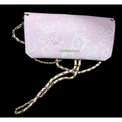 LoveShackFancy Coquette Pink Floral Mini Crossbody Bag