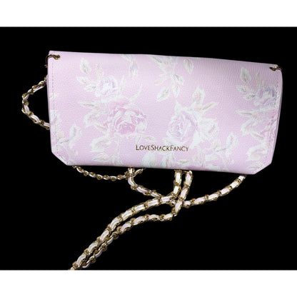 LoveShackFancy Coquette Pink Floral Mini Crossbody Bag