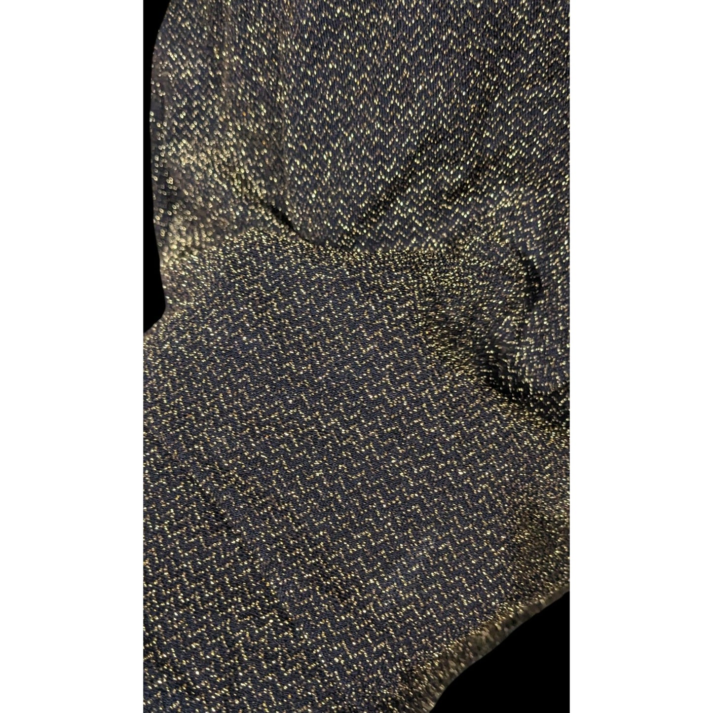 Material Girl Gothic Glam 80s Style Black And Gold Mesh Top Dress Size Small