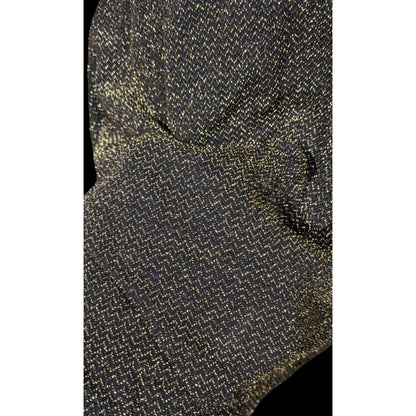 Material Girl Gothic Glam 80s Style Black And Gold Mesh Top Dress Size Small