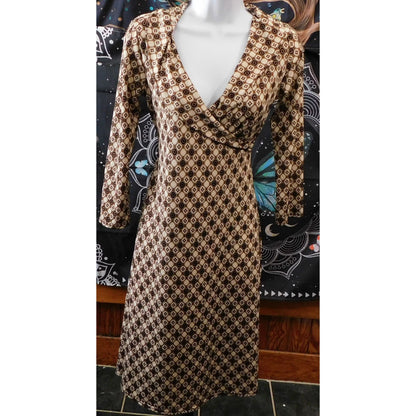 Vintage Jus D'Orange Paris 70s Style Wrap Dress