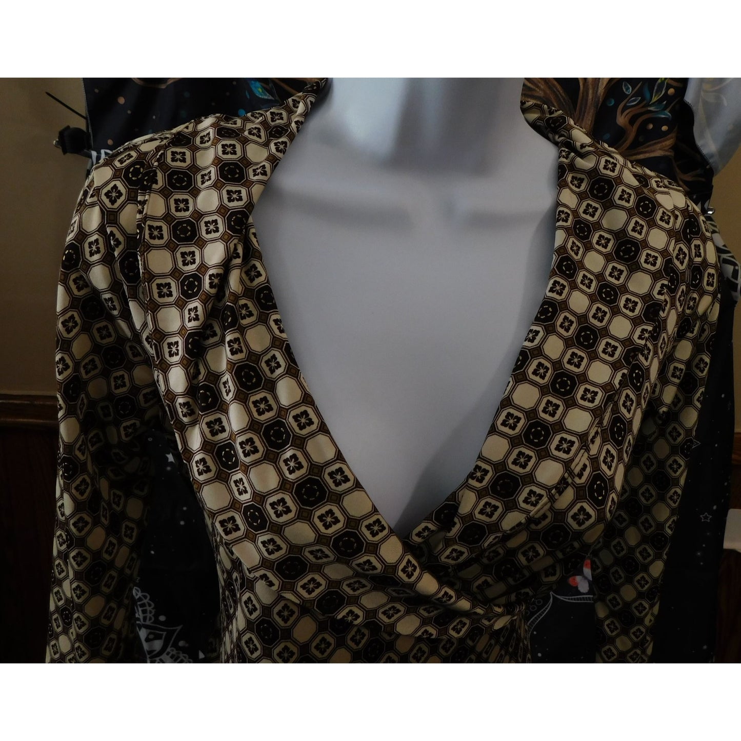 Vintage Jus D'Orange Paris 70s Style Wrap Dress