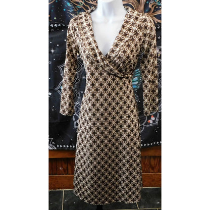 Vintage Jus D'Orange Paris 70s Style Wrap Dress