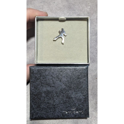 Vintage Rockabilly Music Elvis Presley Terryberry Silver Tone Lapel Pin