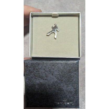 Vintage Rockabilly Music Elvis Presley Terryberry Silver Tone Lapel Pin