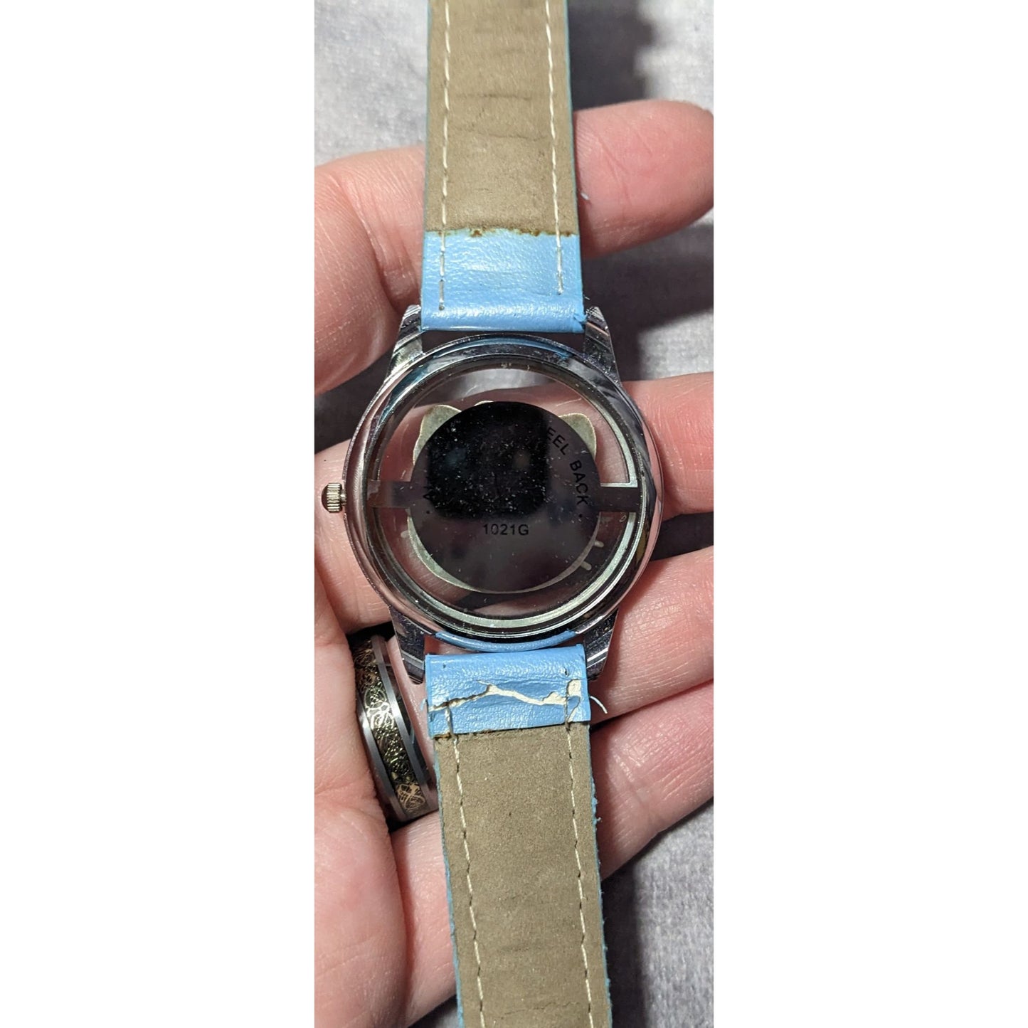 Kidcore Hello Kitty Blue And Silver Analog Watch