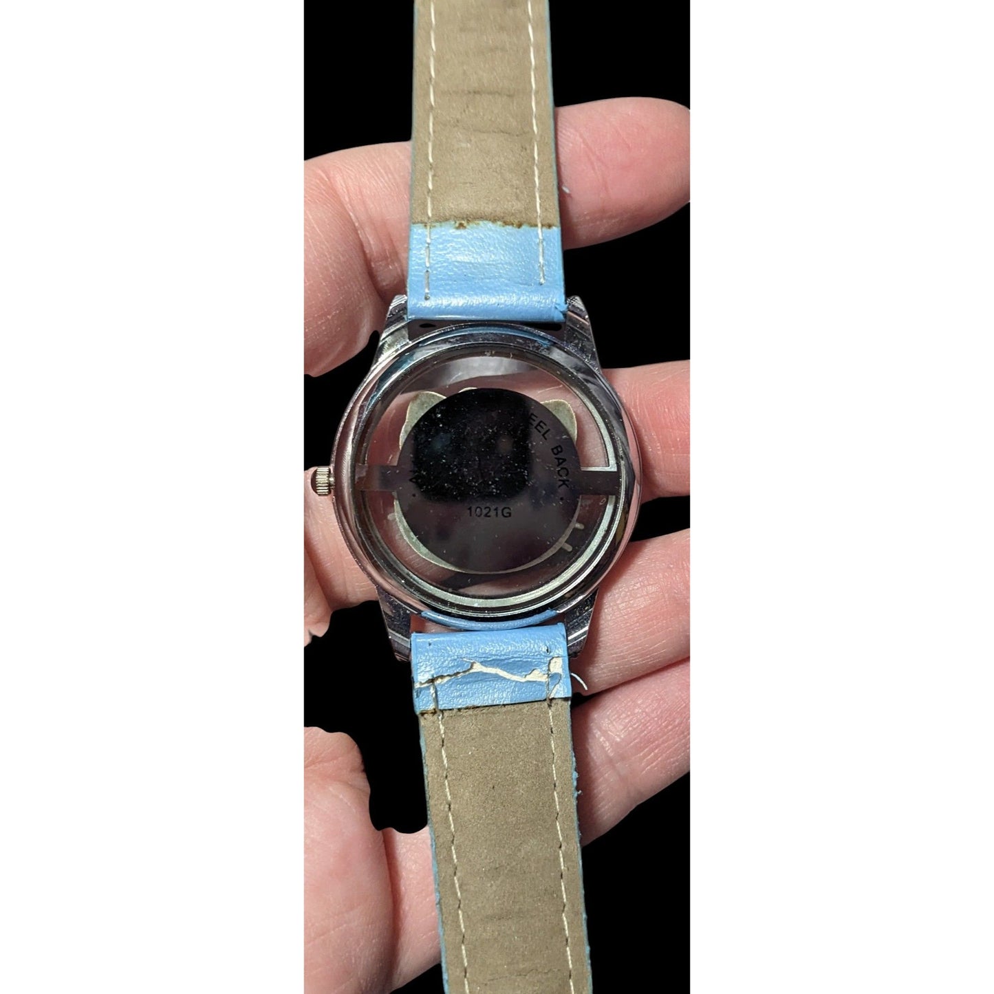 Kidcore Hello Kitty Blue And Silver Analog Watch